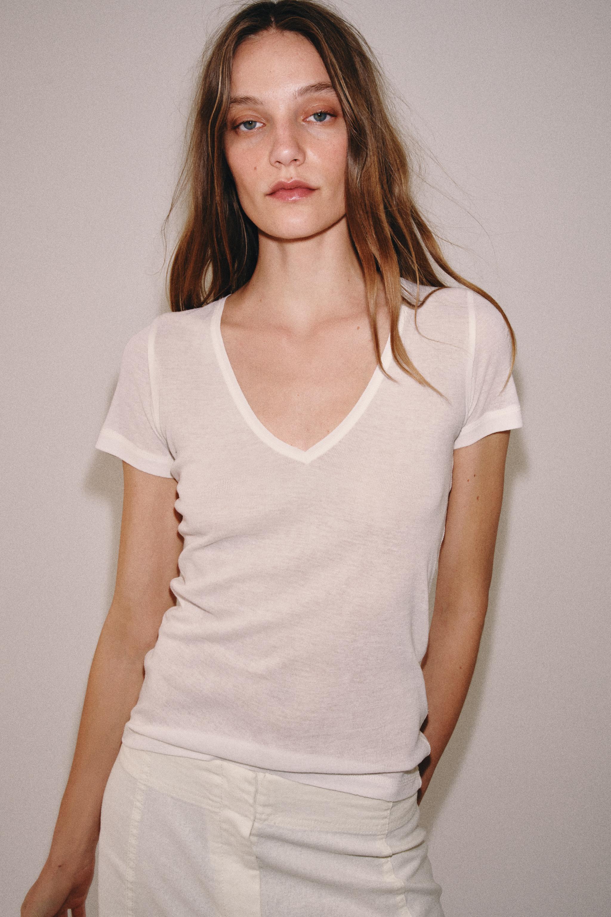 LYOCELL AND SILK T-SHIRT